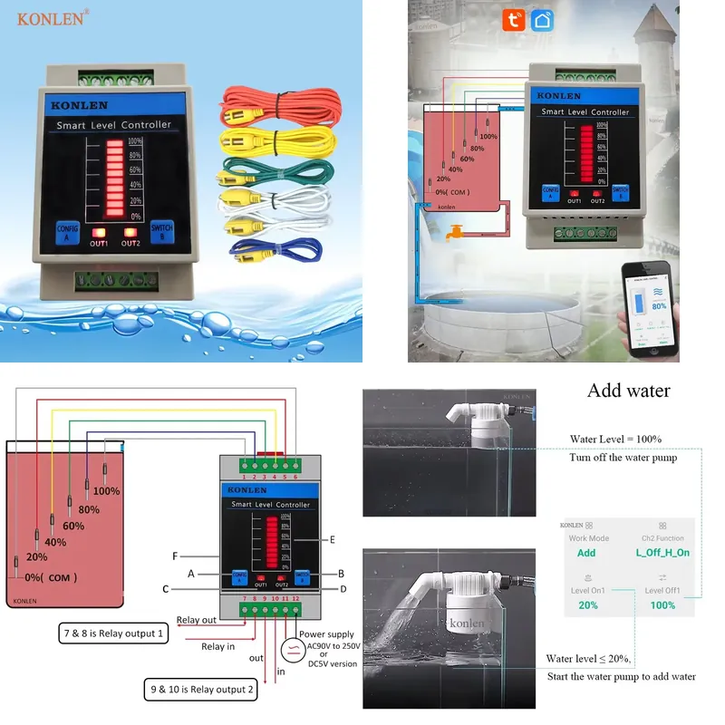 KONLEN Water Level Sensor WIFI - Fire Safe Document 评论和价格