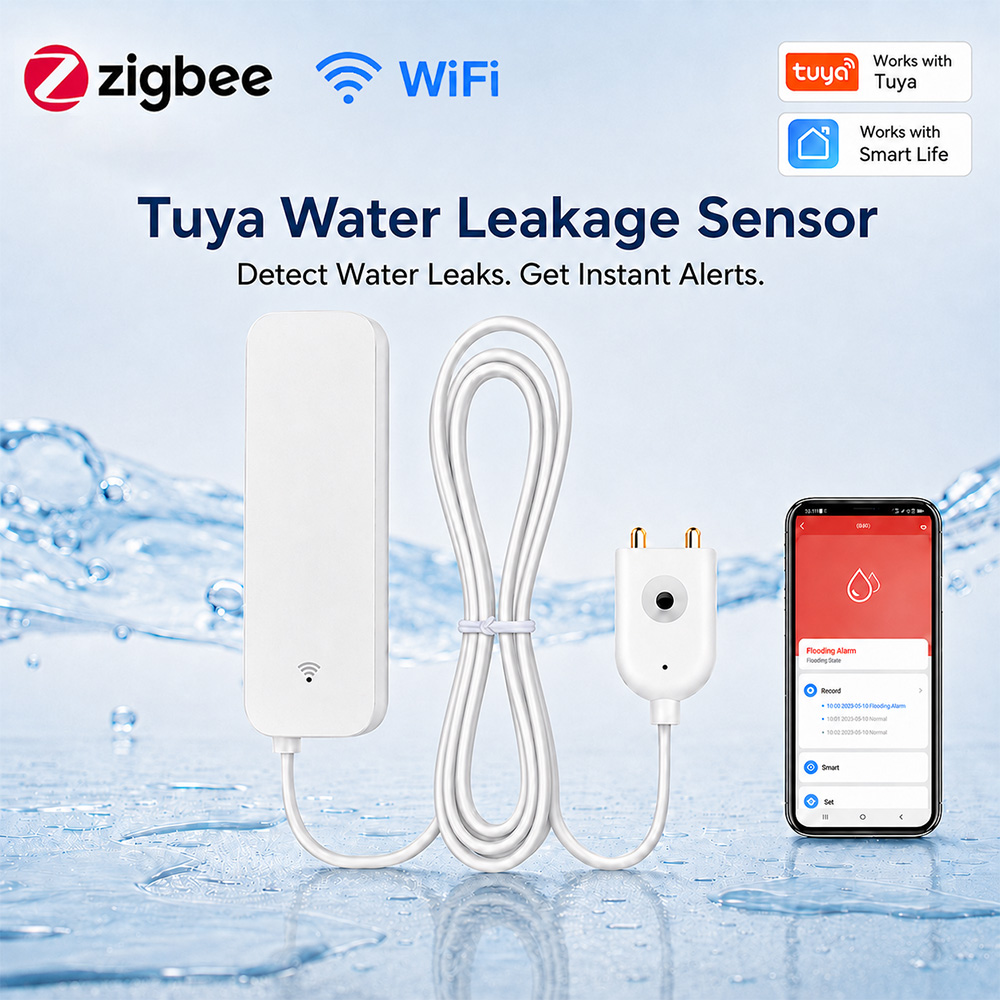 ZigBee WiFi Water Leak Sensor  - Water Alarm Sensor 评论和价格
