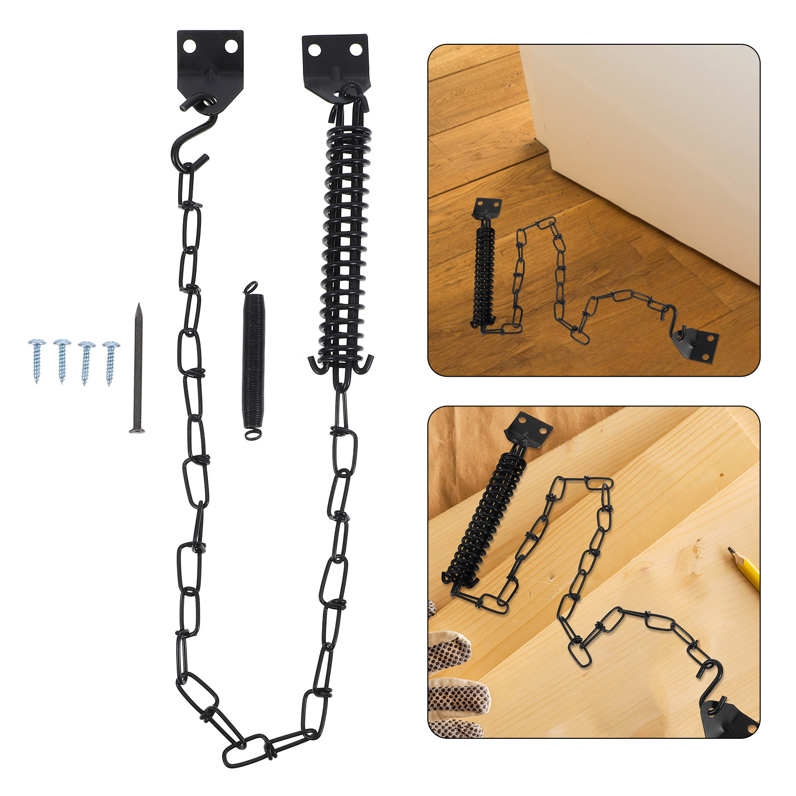 2Set Heavy Duty Windproof Chai - Security Chain Door 评论和价格