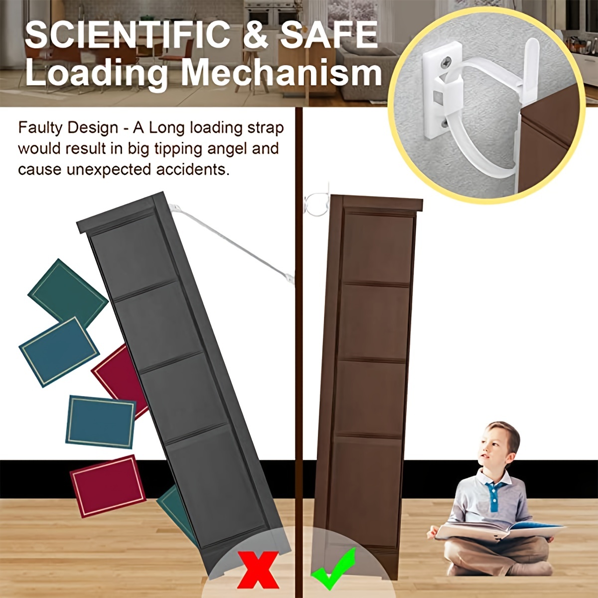 Furniture Anchors Upgraded Fur - Earthquake Anchor Strap 评论和价格