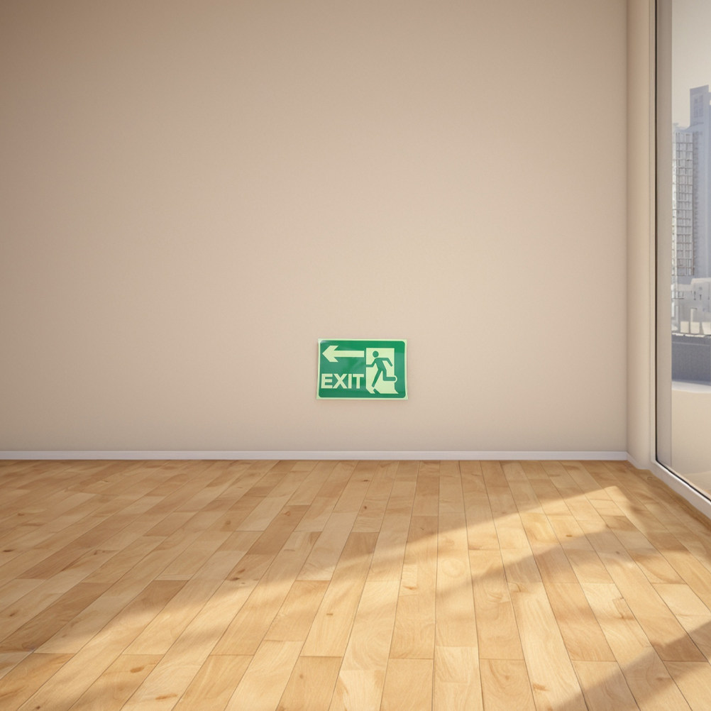 4Pcs Glow Exit Stickers Lumino - Emergency Exit Sign 评论和价格
