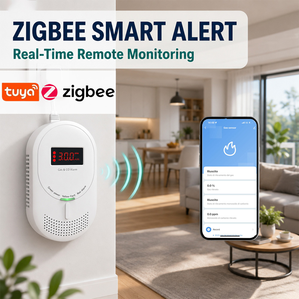CCEsafety Zigbee Tuya Gas CO D - Co Detector Plug 评论和价格