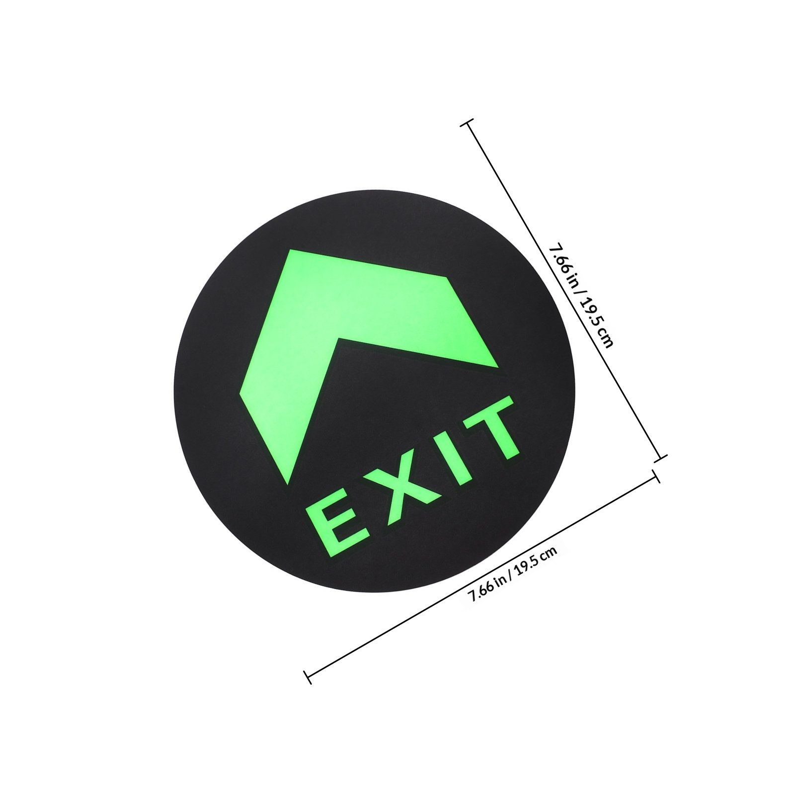5Pcs Night Luminous Exit Sign  - Emergency Exit Sign 评论和价格
