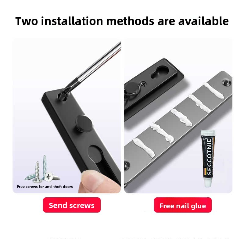 No Drill Stainless Steel Secur - Security Chain Door 评论和价格