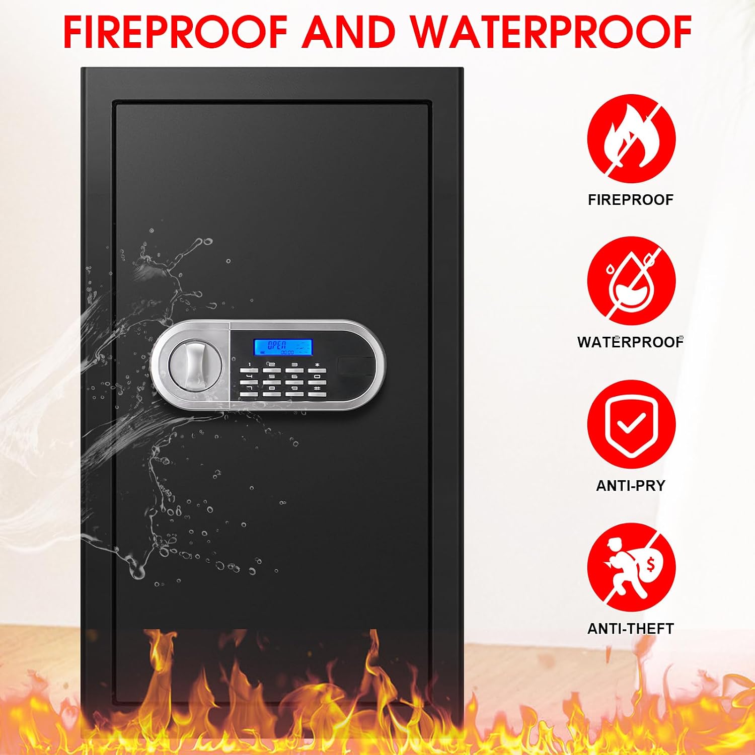 Fire Proof Safe for Home Docum - Fire Safe Document 评论和价格