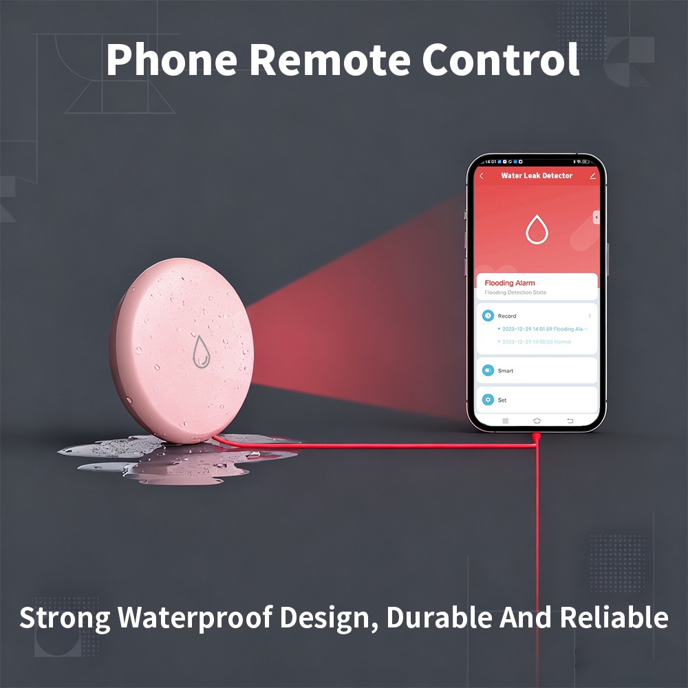 Zigbee Leakage Sensor LED Imme - Water Alarm Sensor 评论和价格