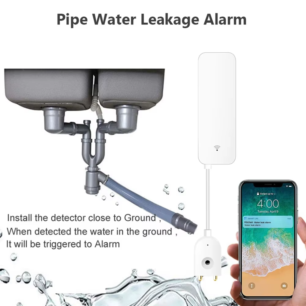 ZigBee WiFi Water Leak Sensor  - Water Alarm Sensor 评论和价格