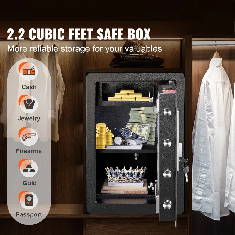 SucceBuy Electric Safe 2.2/1.8 - Fire Safe Document 评论和价格
