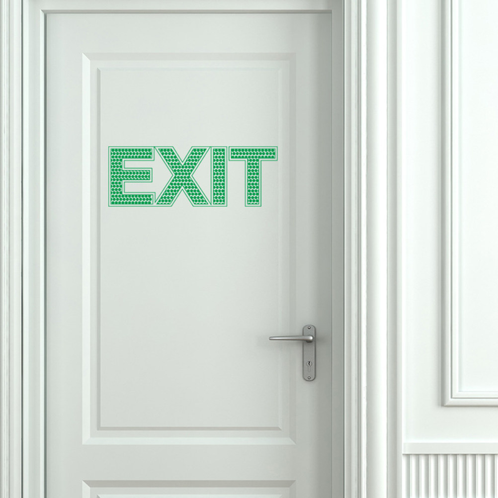 Emergency Exit Wall Sticker Lu - Emergency Exit Sign 评论和价格