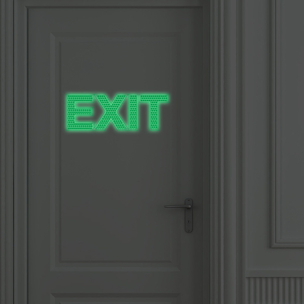 Glow in Dark Exit Wall Sticker - Emergency Exit Sign 评论和价格