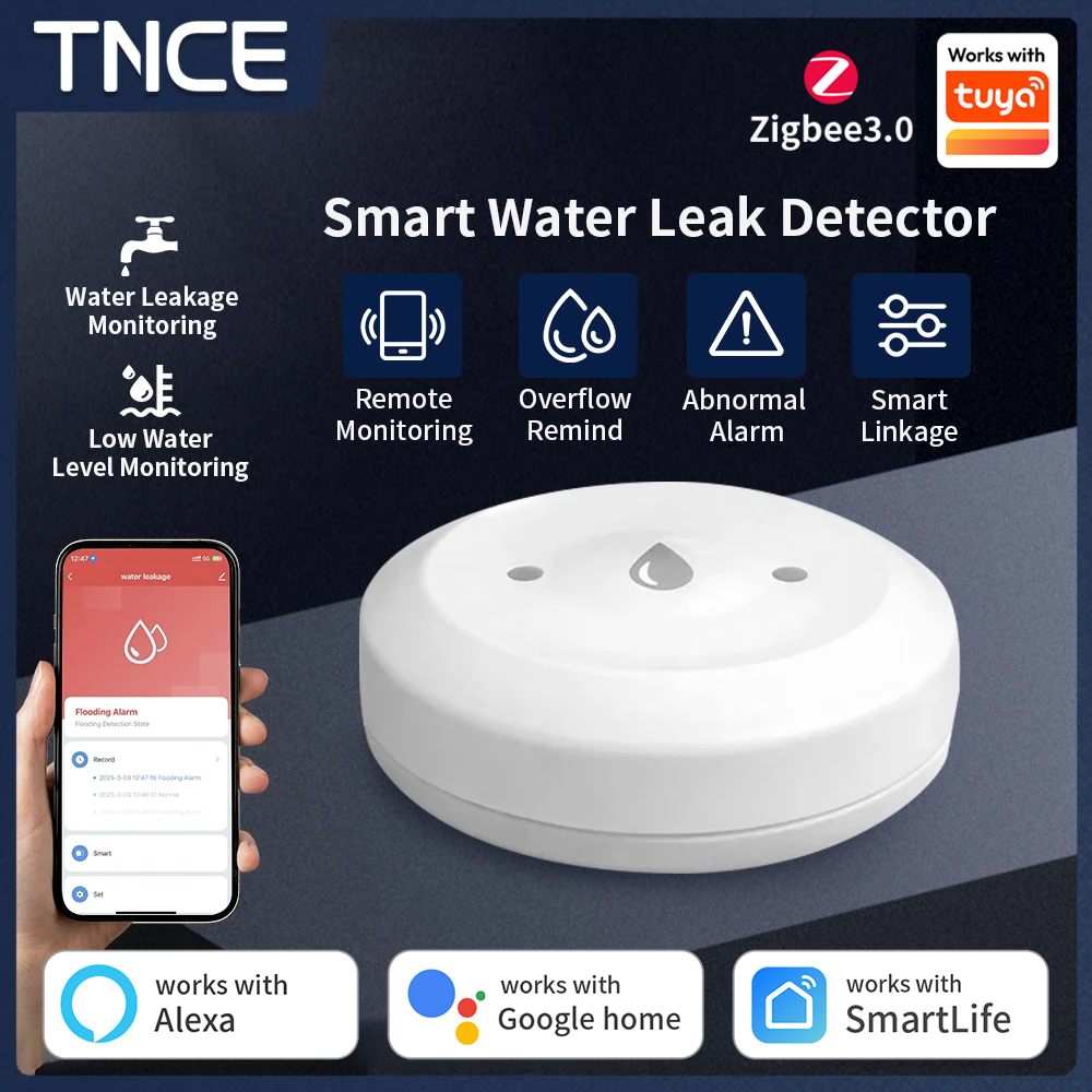 TNCE ZigBee3.0 Tuya Smart Wate - Water Alarm Sensor 评论和价格