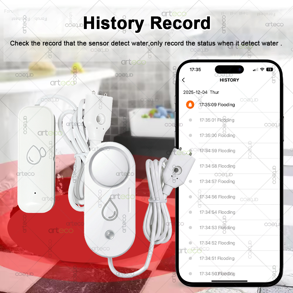 Zigbee Water Leakage Sensor Fl - Water Alarm Sensor 评论和价格