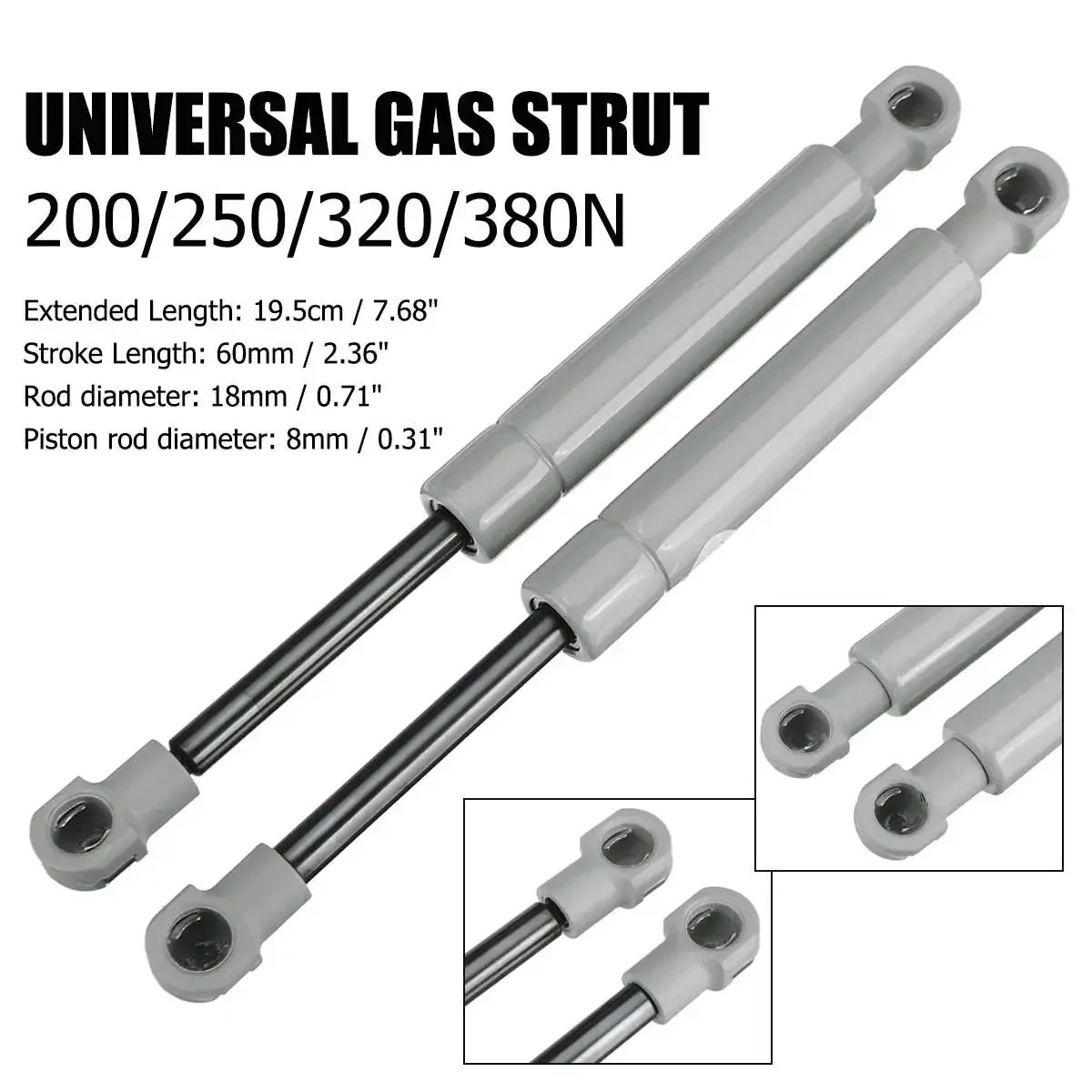200-380N 195mm 8mm for RV Bed  - Window Lock Bar 评论和价格