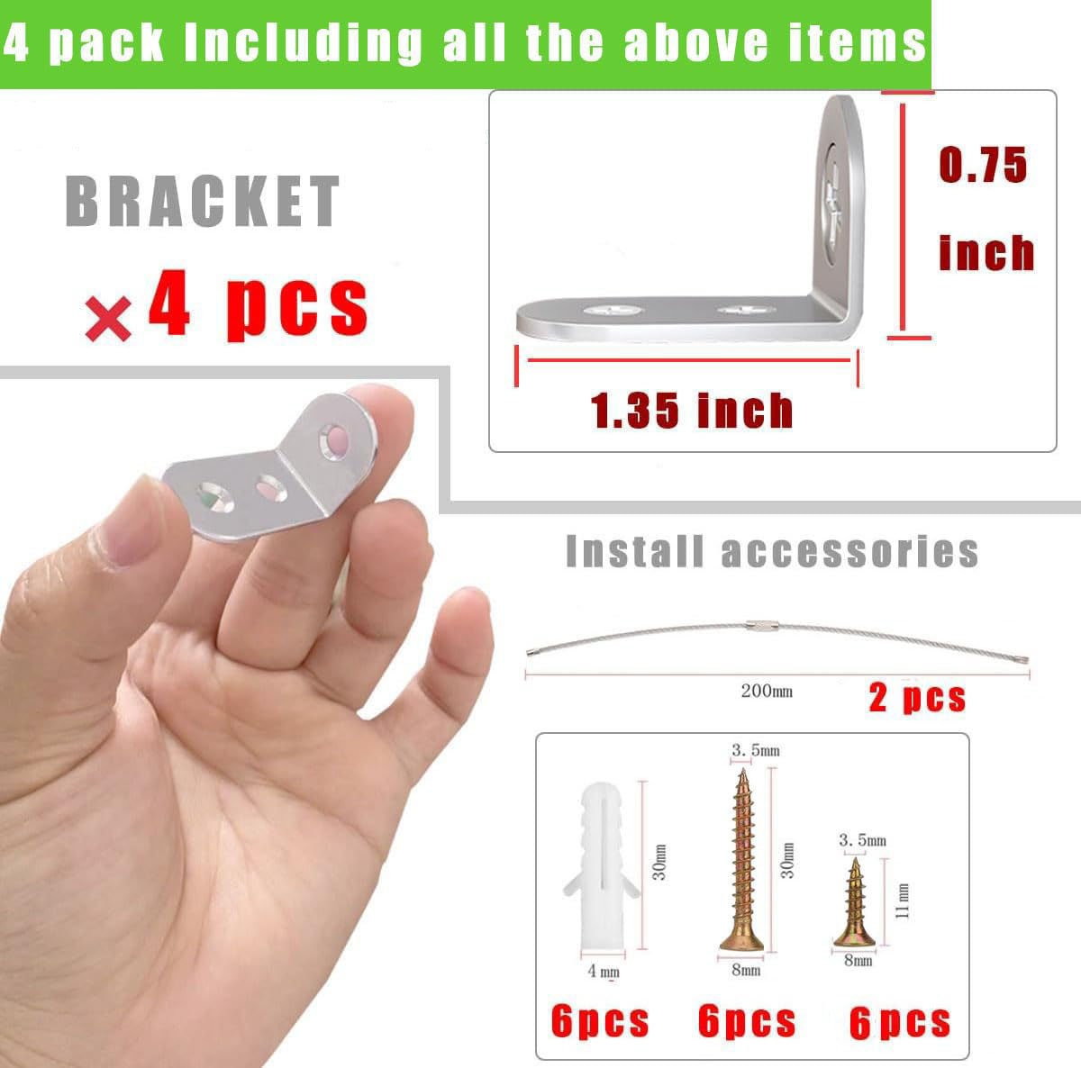 4pcs Furniture Anchors Earthqu - Earthquake Anchor Strap 评论和价格