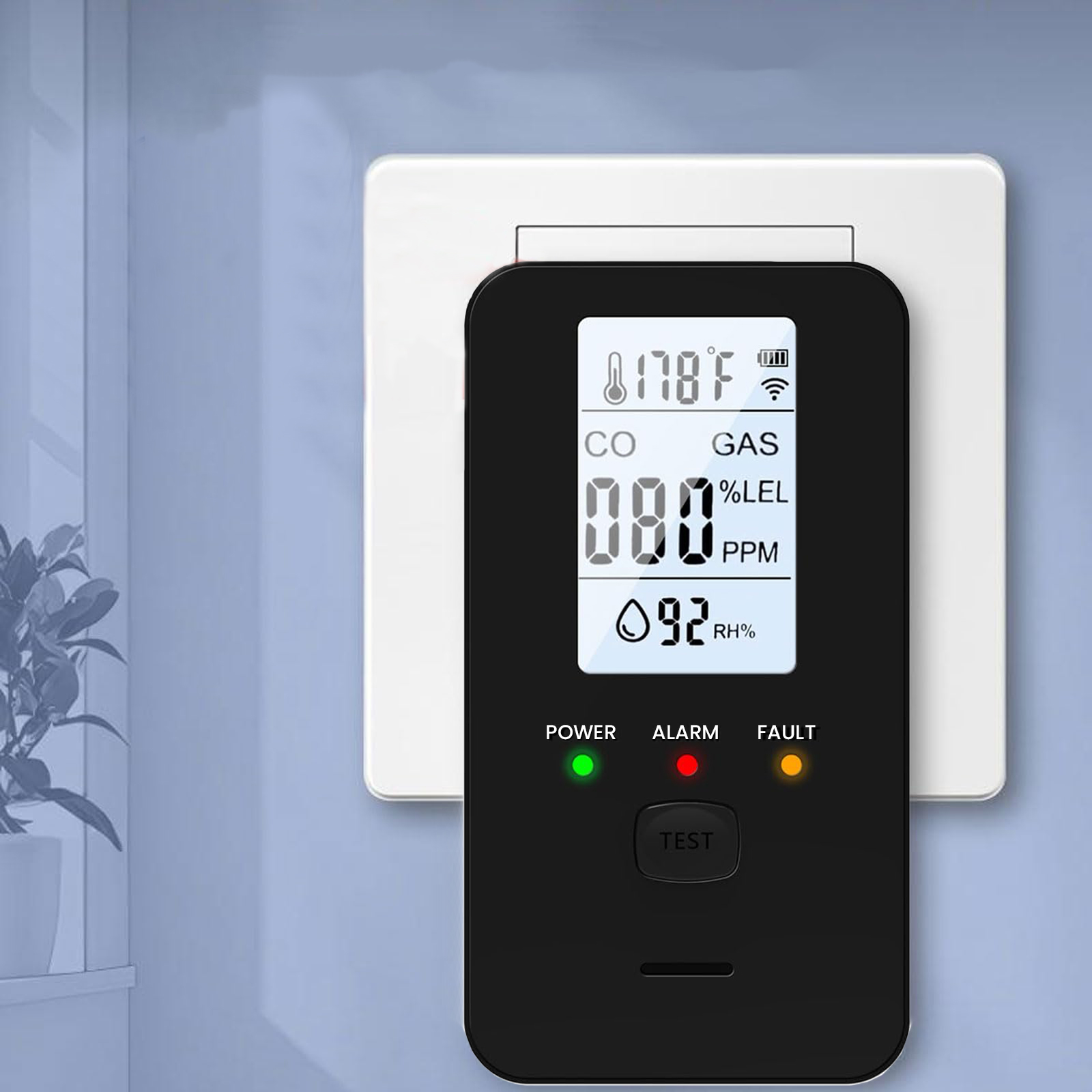 4-in-1 Gas & Carbon Monoxide D - Co Detector Plug 评论和价格