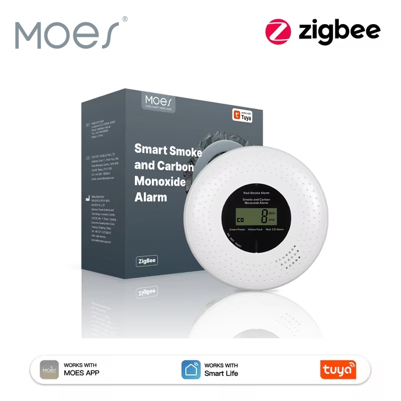 MOES Tuya ZigBee Smoke and Car - Co Detector Plug 评论和价格